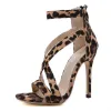 Buty Leopard Pumps Buty dla kobiet wysokie obcasy Kobiety