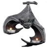 Candle Holders Bat Wall Tealight Holder Halloween Candlestick Resin Decoration