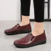 Boots Leather Women Casual Shoes Desiger Sneakers Lightweight Mom's Moccasins Slipon Ladies Loafers Oxford Shoes Women Zapatos Mujer