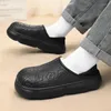 Slippers For Men Heel Covering Thick Bottom Shoes Waterproof Slipper Non-slip Couple Women Home Added Cotton