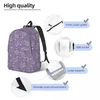 Mochila Tardigrades No Espaço (lavanda) Mulher Bookbag Bolsa de Ombro À Prova D 'Água Portabilidade Laptop Mochila Estudantes Sacos Escolares