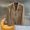 Erkek tasarımcısı Blazers Smokin ceketinde Grain de Pouder Men için Blazers Pont Erkekler Breating Wool Pont Neuf Ceket Gündüz Parti Ofisi Bak Blazers