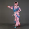 Costume teatrale dell'opera cinese Abbigliamento etnico donna soldato Dao Ma Dan Abbigliamento Yangmen Donna generale Spettacolo teatrale Vestito Mulan Mu Guiying