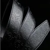 Ceinture en cuir hommes ceintures de créateur hommes de haute qualité décontracté en cuir véritable ceinture 105-125 cm noir ceinture 306W
