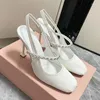 드레스 슈즈 2024 발레 댄스 하이힐이 뾰족한 발가락 다이아몬드 Zapatos Mujer