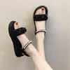 Slippers Number 37 Open From Front Sandals Black Basketball Brand For Women Slipper Shoes Sneakers Sports Loafers Sneachers Donna