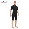 Kvinnors badkläder män 3mm neopren våtdräkt kort ärm jumpsuit solskydd varm surfing djup dykning förtjockad flytande simning