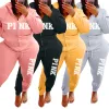 Ensembles de lettres de survêtement pour femmes motifs de taille plus de taille en taille en deux pièces à manches longues à manches longues Fashion Winter Sportswear Wholesale