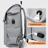 Rucksack Herren USB Charge College Student 15,6 Zoll Laptop Notebook Schultasche Einfache Reisemännchen Mochila mit großer Kapazität