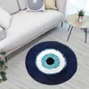 Tapis moelleux mauvais œil cercle tapis tapis peluche confortable chambre à la main ultra doux de haute qualité absorber l'eau couverture de table basse