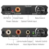 Amplifikatörler 24bit DAC Dijital - Analog R /L Ses Dönüştürücü Optik Toslink SPDIF Koaksiyel RCA 3.5mm Jack Adaptör Desteği PCM /LPCM