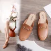 HBP Non Brand Cheap price wholesale sandals women wear lazy shoes in fashion flat casual half-pack womens hot sell slippers