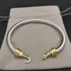 Twist Classic Bracelet Designer Womens Fashion Gold Sier Pearl Cross Diamond Popular Bielry Party Mariage Gift Wholesale