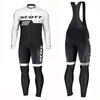 Scott Pro Team Cycling Jersey Set Long Sleeve Mountain Bike Clothes Wear Maillot Ropa Ciclismo Racing Bicycle Clothing 240314
