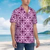 Men's Casual Shirts Baroque Floral Print Shirt Vintage Bohemia Classic Hawaiian Men Short-Sleeve Beach Y2K Street Oversized Blouses