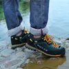 HBP Non-Merk Hoge Kwaliteit Waterdichte Wandelschoenen Klimschoenen Outdoor Wandelschoenen Echt Leer Sport Sneakers Heren Trekkingschoenen 46