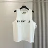 Designer Mens T-shirt French Luxury Letter Pattern Round Neck Printed Logo Fashion T-shirt ESS Letter Print Casual Sports Loose Cotton T-shirt Sleeveless Tank Top