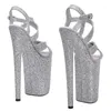Dance Shoes Women's 23CM/9inches Glitter Upper Plating Platform Sexy High Heels Sandals Pole 013