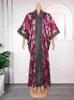 Ropa étnica Fiesta de boda africana Vestidos de talla grande Mujeres Tradicional Dashiki Estampado Boubou Dubai Musulmán Abayas Vestidos de noche para mujer