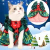 Cat Costumes 51BD Christmas Holiday Fancy Dress Up Pet Dog For Costume Clothes Gift Puppy Warm Skirt Autumn And Winter War