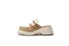 74 Jurk Enkele Schoenen Dames in Lente en Zomer Leer Plat 2024 Dames Platform 64201 Sprg