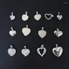 Pendant Necklaces MODAGIRL Engraved Heart In Stainless Steel High Polished Nickel-free Charm DIY Accessories Jewelry