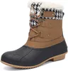 HBP Non-Brand Warm Non Slip Winter Snow Rubber Duck Boots for Woman