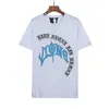 VLONE T-shirt Grote "V" T-shirt Heren / Dames Stellen Casual Modetrend High Street Los HIP-HOP 100% Katoen Overhemd met ronde hals en print US SIZE S-XL 1570