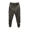 Pantalon plissé décontracté pour hommes, couleur unie, Style sport de Tennis, taille élastique, luxe, pour automne/hiver