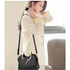 Vento Marea Handbag For Women 2023 Fashion Design Tote Soft PU Leather Shoulder Bag Side Cat Quality Crossbody White 240311