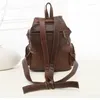 School Bags Arrival Men Backpack Vintage High Quality Leather Male Korean Student Large Boy Business Laptop Computer Bag