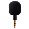 Microphones Portable Mini Microphone Micro 3.5mm Aux 4 Broches Pôle Capacité Métallique Pour Téléphone Portable Ordinateur Portable PC Enregistrement