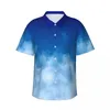 Chemises décontractées pour hommes Sunset Cloud Chemise de vacances Bright Tie Dye Hawaii Hommes Blouses élégantes à manches courtes Harajuku Vêtements graphiques