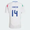 Italy 2023 Itália Branco Fora de camisa de futebol BARELLA SENSI INSIGNE Taça da Europa Renascença BERNARDESCHI Itália camisas de futebol homem criança uniforme