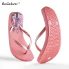 Slippers Bailehou Women Flat Shoes Slippers Fashion Designer Beach Flip Flops Ladies Summer Outside Sandals Mujer Flats Slip On Slides