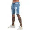 Gingtto Jeans Mens Shorts Sminny Short Short Shorts للرجال مرن الخصر النحيف Fit Streetwear Record 240313