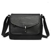 Schoudertassen Dames Zacht Leer Crossbody 2024 Luxe Effen Kleur Meerlaags Hoge Capaciteit Vrouwelijke Merk Designer Handtas