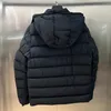 Giacca da uomo Piumino Piumino invernale Cappotti firmati Giacca a vento in cotone piumino d'anatra Spessore caldo piumino parka Nero Moda casual 2XL