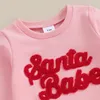 Kläder sätter Baby Boy Girl Christmas Outfit Långärmad tröja Sweatshirt Top Casual Pants Set kläder