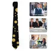 Bow Ties Men's Tie Gold Polka Dot Neck Spots Print Retro Trendy Collar Custom Business Great Quality Necktie Accessories