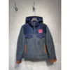 9A herenjas designer winterjas met capuchon herfst heren windjack met rits herenjas geweven denim stof monogram schaakbord heren donsjack 2001