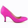 Boots Classics Solid Women Pumps Office 2023 Ronde teen vrouwelijke mode lakleer ondiepe hoge hakken 6 cm schoenen groothandel 14 kleuren