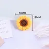 Decorative Figurines 10Pcs Mixed Mini Flower Flatback Resin Cabochon Cute Sunflower Fit Phone Decoration DIY Scrapbooking Hair Accessories