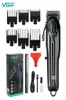 Электрическая машинка для стрижки волос в стиле VGR с регулируемым лезвием, перезаряжаемая от USB, V282 2203126915204