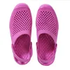 Hbp não-marca atacado nova impressão pvc jardim sapatos confortáveis mulheres tamancos material de verão plana sapato de água macia das mulheres