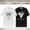 Designer T-shirt Heren Casa Blanca Luxe Overhemden Heren T-shirts Designer omen T-shirt Luxe Oversized WCasablanc Overhemd Dames Ronde Hals Katoen Korte Mouw Letter