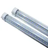 T8 LED-glödlampor Ljus 2ft 18W 2000lm Vit Clear Milky Cover Dual V-Shape Integrated Single Fixture Tube Light Takljus