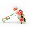 1pc,7.9in,Glow In The Dark 3D Glass Hammer Pipe Glass Smoking Pipes Bongs Hand Pipes Spoon Glass tabacco Pipe wholesale,Borosilicate Glass Water Pipe