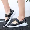 Casual Shoes Womens Flats Summer Sneakers Breath Woven Loafers Soft Walking Women Tenis Big Size 35-42 Zapatos De Mujer