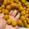 Strand 10pc Wholesale High-Content Red Orpiment Cinnabar Yellow Crystal Sand Emperor Year Couple Bracelet